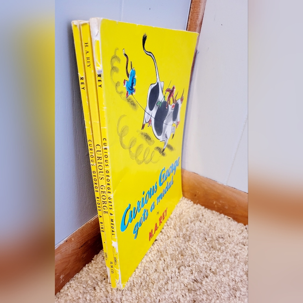 Curious George Books | Set of 3 | By H.A. Rey
